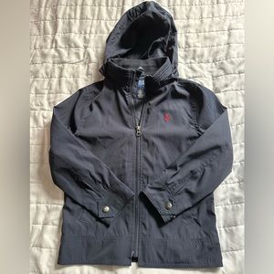toddler Polo Ralph Lauren jacket. hood inside collar.  Size 6.